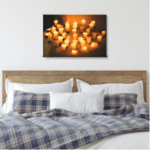 GEZELLIGE KAARSEN 16x24 Canvas Afdruk (Insitu (Slaapkamer))