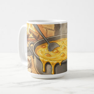 Gezellige Kaasfondue Haard Koffiemok