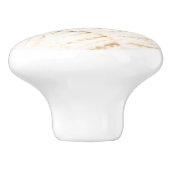 Gezellige kabel gebreide trui knop rustieke bruine (Zijkant)