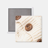 Gezellige kabelgebreide magneet (Voorkant / Achterkant)