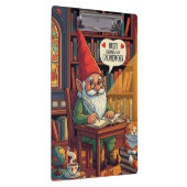 Gezellige kabouter die zijn kabouterwerk doet klembord (Rechts)