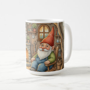 Gezellige kabouter koffiemok betoverde egel