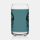 Gezellige kampvuur nachten rustiek outdoor avontuu blikvorm glas (Rechts)