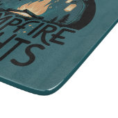 Gezellige kampvuur nachten rustiek outdoor avontuu snijplank (Hoek)