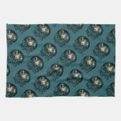 Gezellige kampvuur nachten rustiek outdoor avontuu theedoek (Horizontaal)