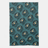 Gezellige kampvuur nachten rustiek outdoor avontuu theedoek (Verticaal)