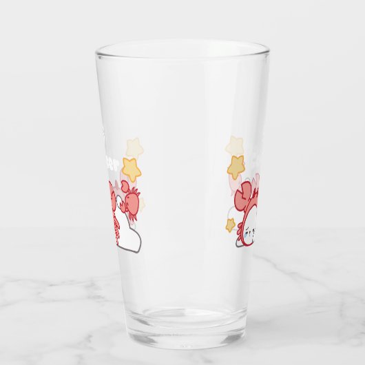 Gezellige kankerconstellatie grillige konijntje & glas (Links)