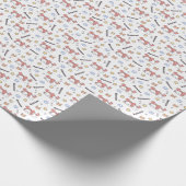 Gezellige kankerconstellatie konijntje & krab zodi cadeaupapier (Hoek)