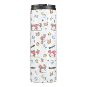 Gezellige kankerconstellatie konijntje & krab zodi thermosbeker (Achterkant)