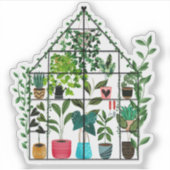 Gezellige Kas Sticker (Voorkant)