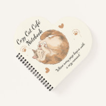 Gezellige Kat Café Anime Spiraal Notebook