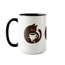 Gezellige Kat en Koffiekop