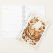Gezellige kat in de herfst planner (Display)