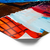 Gezellige kat in fauteuil perfect poster (Hoek)