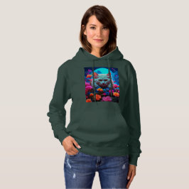 Gezellige kat Stijl met Hoodie