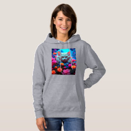 Gezellige kat Stijl met Hoodie