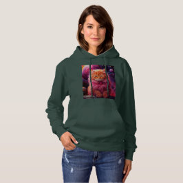 Gezellige kat Stijl met Hoodie