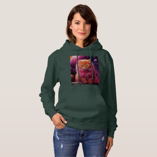 Gezellige kat Stijl met Hoodie (Voorkant volledig)