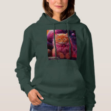Gezellige kat Stijl met Hoodie