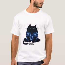 Gezellige kat t-shirt