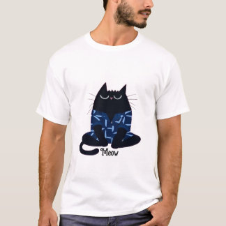 Gezellige kat t-shirt
