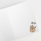 Gezellige katten en bloemen Patroon Blank Kaart