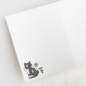 Gezellige katten en bloemen Patroon Blank Kaart