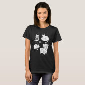 Gezellige Katten T-shirt (Voorkant volledig)