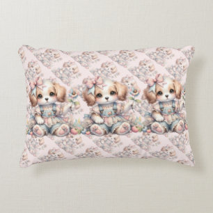 Gezellige Kawaii Cottagecore Farmcore Puppy Style Accent Kussen