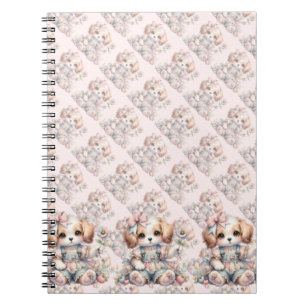 Gezellige Kawaii Cottagecore Farmcore Puppy Style Notitieboek