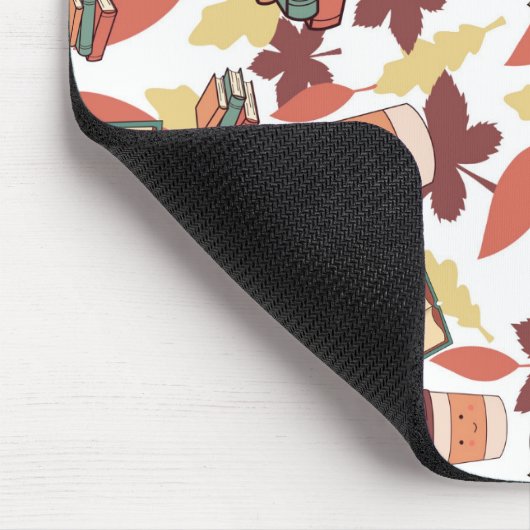 Gezellige Kawaii Herfst Vibes Muismat (Hoek)