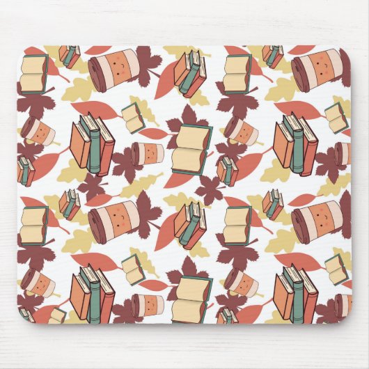 Gezellige Kawaii Herfst Vibes Muismat (Voorkant)