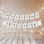 Gezellige kerst Baby shower Bunting Banner