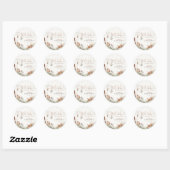 Gezellige kerst Baby shower Stickers (Vel)