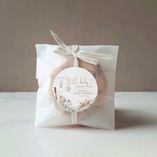 Gezellige kerst Baby shower Stickers