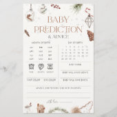 Gezellige kerst Baby voorspellingen & advies Kaart (Voorkant)
