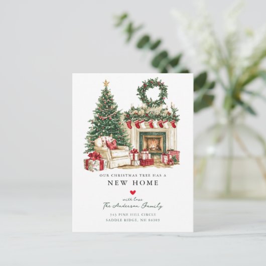 Gezellige kerst bewegende aankondiging (Staand voorkant)