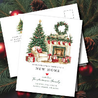 Gezellige kerst bewegende aankondiging