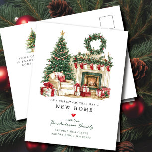 Gezellige kerst bewegende aankondiging