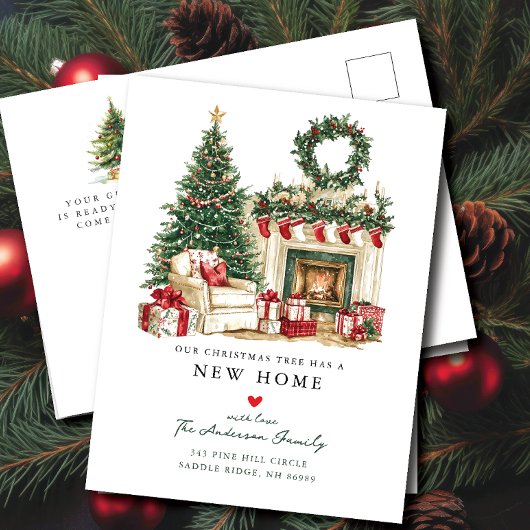 Gezellige kerst bewegende aankondiging