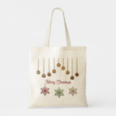 Gezellige kerst Canvas tas (Achterkant)