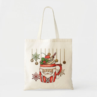 Gezellige kerst Canvas tas