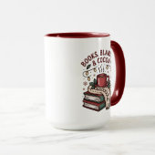 Gezellige Kerst Cocoa & Boek Mok (Voorkant rechts)