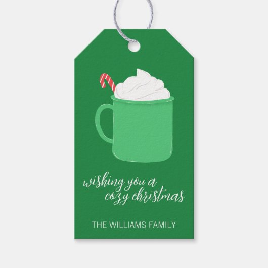 Gezellige Kerst Custom Gift Labels Cadeaulabel (Voorkant)