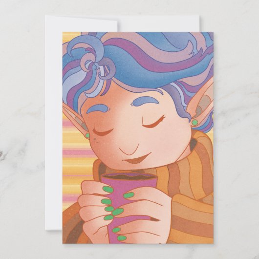 Gezellige kerst elf feestdagenkaart (Voorkant)