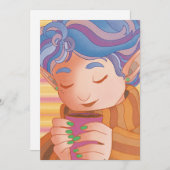 Gezellige kerst elf feestdagenkaart (Voorkant / Achterkant)