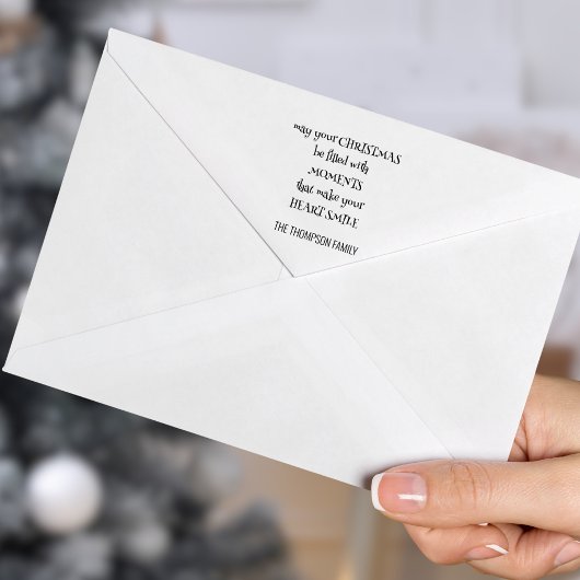 Gezellige Kerst Gezegde Naam Artsy Typografie Zelfinktende Stempel