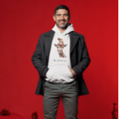 Gezellige kerst Giraffe, op maat Hoodie