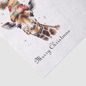 Gezellige kerst Giraffe, op maat Tissuepapier (Detail)