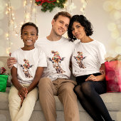 Gezellige kerst Giraffe T-shirt
